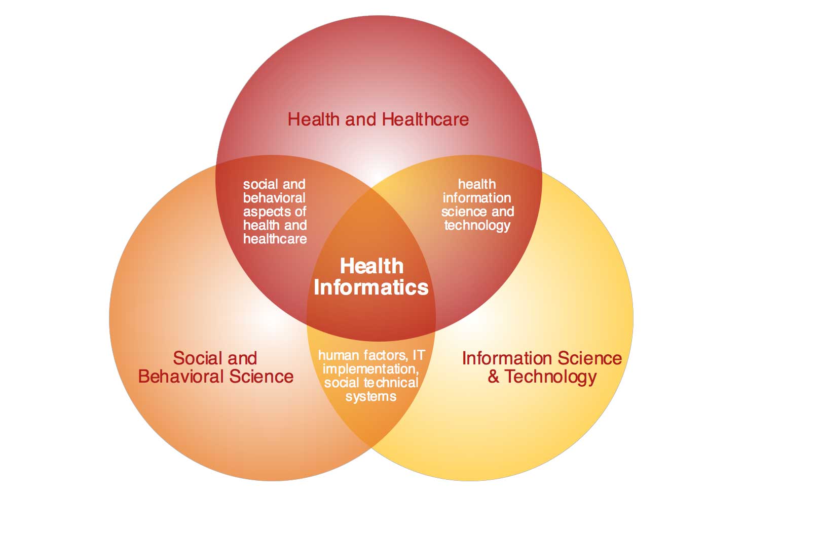 Health Informatics Venn Diagram